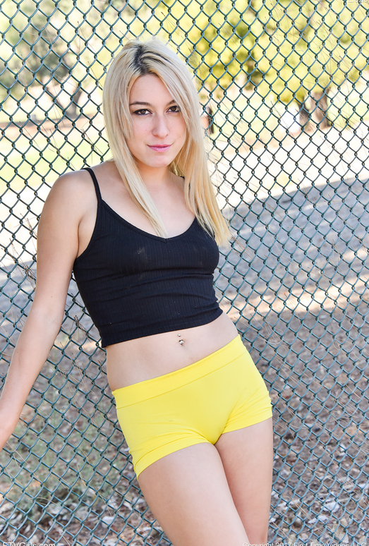 Elexis - Cute Yellow Shorts - FTV Girls