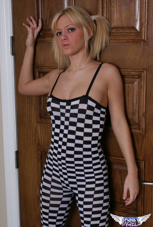 Danielle Lynn - Checkered Bodysuit - SpunkyAngels