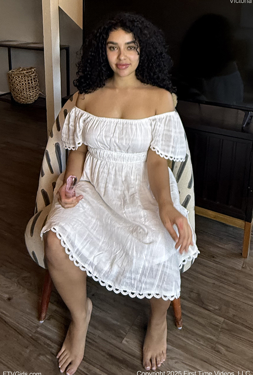 Victoria - White Lingerie - FTV Girls