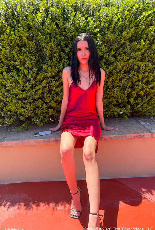 Flaca - Skimpy Red Dress - FTV Girls