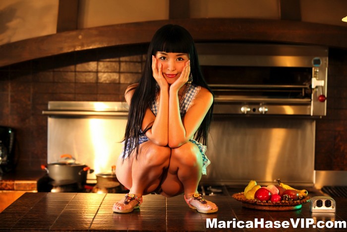 Sexy Marica Hase nude in the kitchen