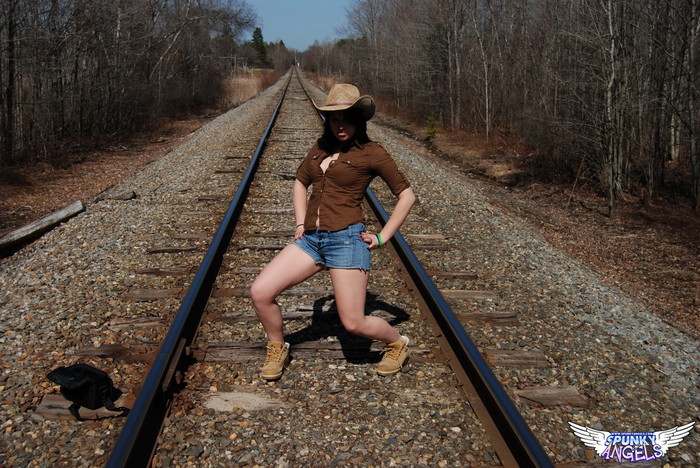 Emily Love - On The Tracks - SpunkyAngels